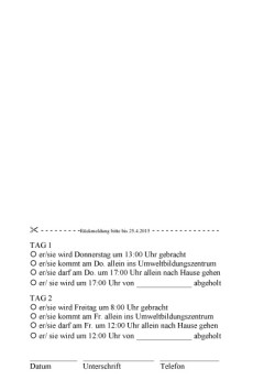 In 2 ½ Wochen sind