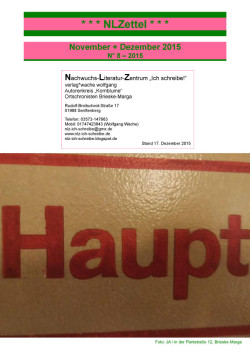 * * * NLZettel * * *